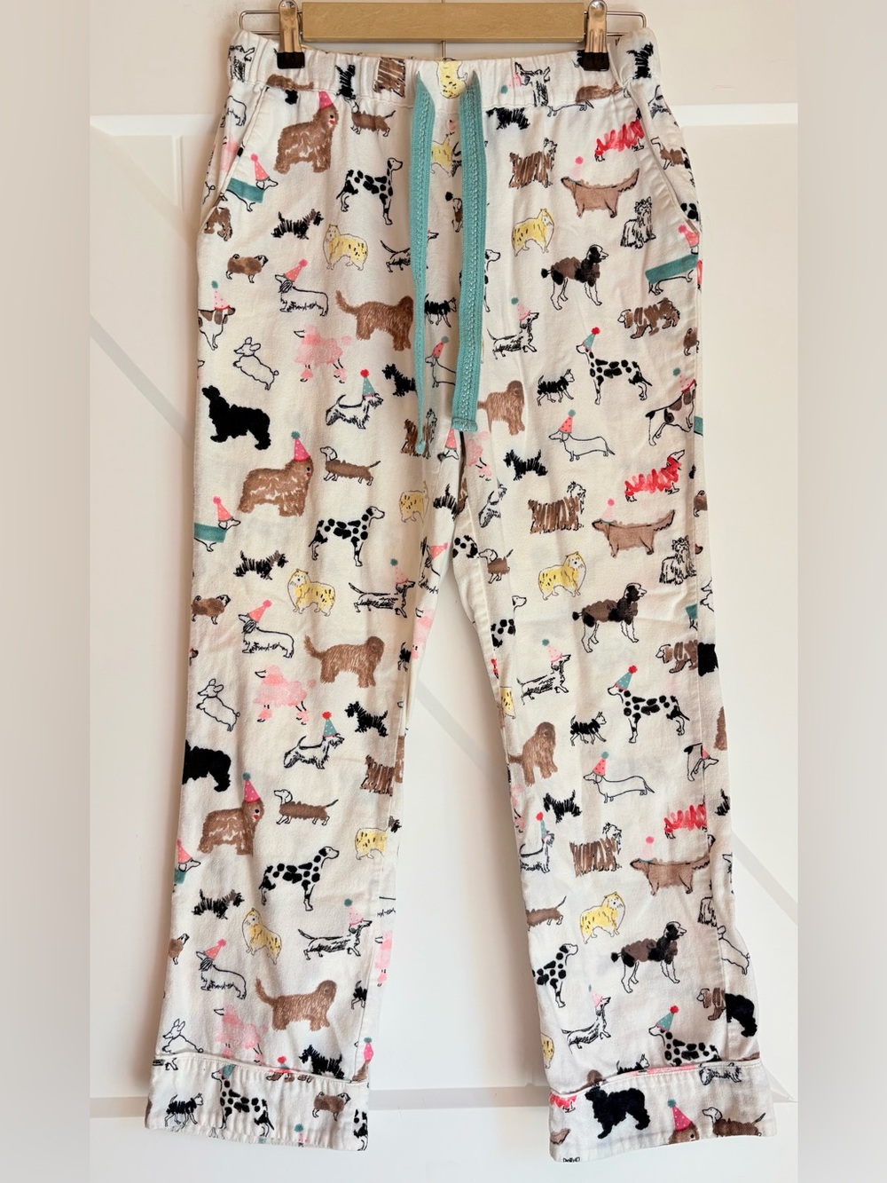 Joules Tea & Crompets Dog Print Flannel Pajama Pants Small US4